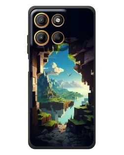 Чехол для Motorola Moto G17 с картинкой «Вид из пещеры»