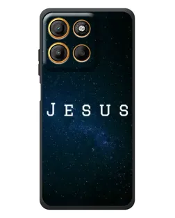 Чехол для Motorola Moto G17 с картинкой «Звездное небо Jesus»