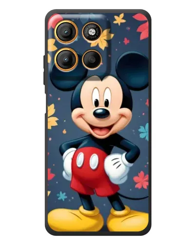 Чехол для Motorola Moto G17 с картинкой «Осенний Mickey Mouse»