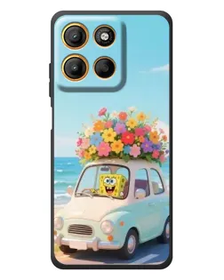 Чехол для Motorola Moto G17 с картинкой «Автомобильное путешествие»