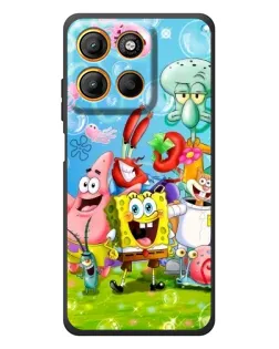 Чехол для Motorola Moto G17 с картинкой «Губка Боб и друзья» Чехол для Motorola Moto G17 с картинкой «Губка Боб и друзья»