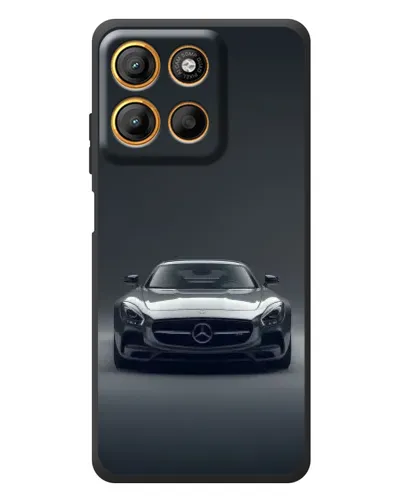 Чехол для Motorola Moto G17 с картинкой «Mercedes на черном» Чехол для Motorola Moto G17 с картинкой «Mercedes на черном»