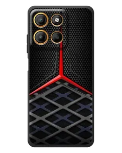 Чехол для Motorola Moto G17 с картинкой «Mercedes Carbon Grid»