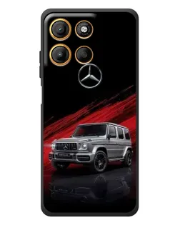 Чехол для Motorola Moto G17 с картинкой «Mercedes G-Class красный»
