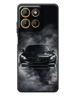 Чехол для Motorola Moto G17 с картинкой «Mercedes в дыму»