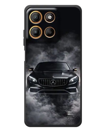 Чехол для Motorola Moto G17 с картинкой «Mercedes в дыму» Чехол для Motorola Moto G17 с картинкой «Mercedes в дыму»