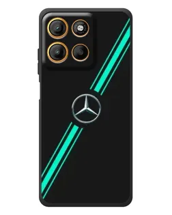 Чехол для Motorola Moto G17 с картинкой «Спортивные линии Mercedes»