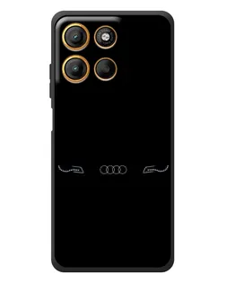 Чехол для Motorola Moto G17 с картинкой «Audi — световой подпись» Чехол для Motorola Moto G17 с картинкой «Audi — световой подпись»