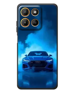 Чехол для Motorola Moto G17 с картинкой «Audi — голубая энергия» Чехол для Motorola Moto G17 с картинкой «Audi — голубая энергия»