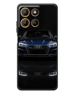 Чехол для Motorola Moto G17 с картинкой «Audi — ночное отражение» Чехол для Motorola Moto G17 с картинкой «Audi — ночное отражение»