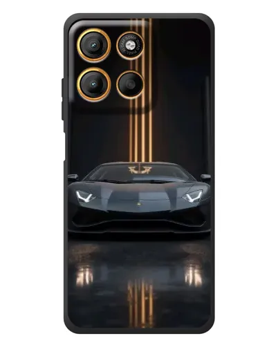 Чехол для Motorola Moto G17 с картинкой «Lamborghini золотые линии» Чехол для Motorola Moto G17 с картинкой «Lamborghini золотые линии»