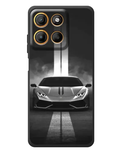 Чехол для Motorola Moto G17 с картинкой «Lamborghini симметрия дорог» Чехол для Motorola Moto G17 с картинкой «Lamborghini симметрия дорог»