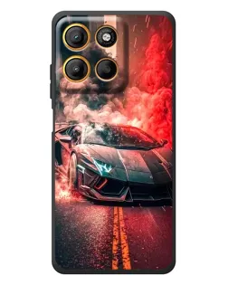 Чехол для Motorola Moto G17 с картинкой «Lamborghini красный дым» Чехол для Motorola Moto G17 с картинкой «Lamborghini красный дым»