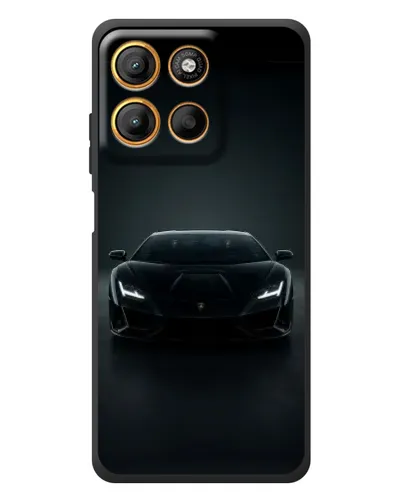 Чехол для Motorola Moto G17 с картинкой «Черный Lamborghini Aventador» Чехол для Motorola Moto G17 с картинкой «Черный Lamborghini Aventador»
