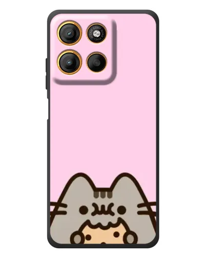 Чехол для Motorola Moto G17 с картинкой «Pusheen и печенье» Чехол для Motorola Moto G17 с картинкой «Pusheen и печенье»