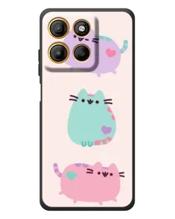 Чехол для Motorola Moto G17 с картинкой «Pusheen трио» Чехол для Motorola Moto G17 с картинкой «Pusheen трио»
