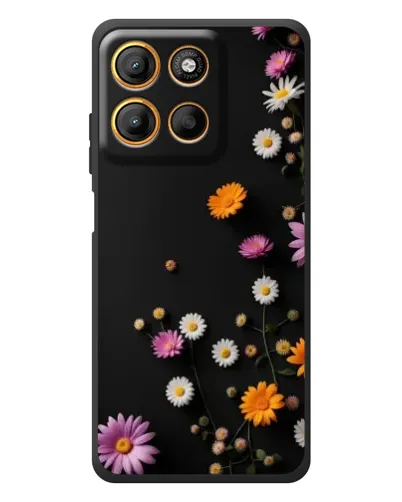Чехол для Motorola Moto G17 с картинкой «Цветочная композиция»