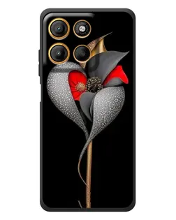 Чехол для Motorola Moto G17 с картинкой «Серебряный фантазийный цветок» Чехол для Motorola Moto G17 с картинкой «Серебряный фантазийный цветок»
