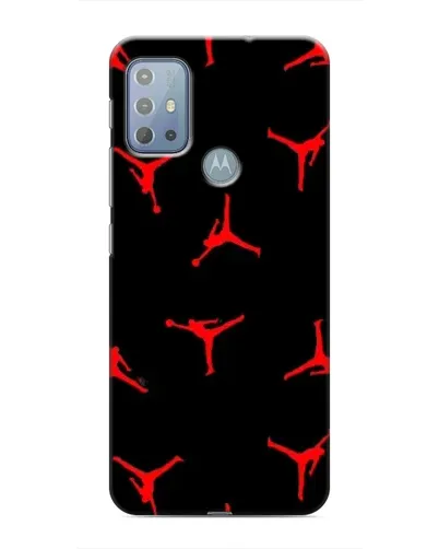 Чехол для Motorola MOTO G20 с картинкой «Jordan Red Pattern»