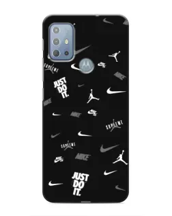 Чехол для Motorola MOTO G20 с картинкой «Nike Black Pattern» Чехол для Motorola MOTO G20 с картинкой «Nike Black Pattern»