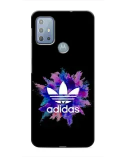 Чехол для Motorola MOTO G20 с картинкой «Взрыв красок Adidas»
