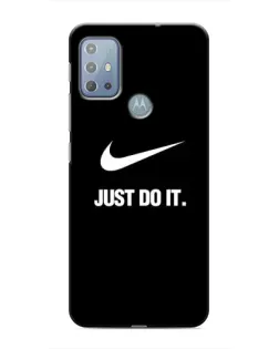 Чехол для Motorola MOTO G20 с картинкой «Классический принт Nike»