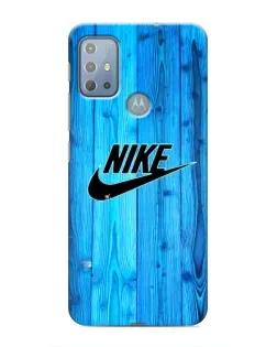Чехол для Motorola MOTO G20 с картинкой «Голубое дерево Nike»