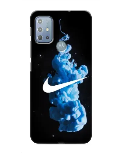 Чехол для Motorola MOTO G20 с картинкой «Nike и синий дым» Чехол для Motorola MOTO G20 с картинкой «Nike и синий дым»