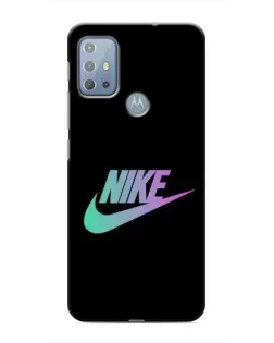 Чехол для Motorola MOTO G20 с картинкой «Nike — городская ночь»