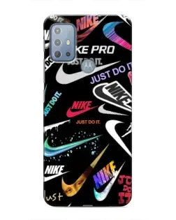 Чехол для Motorola MOTO G20 с картинкой «Nike — роскошь»