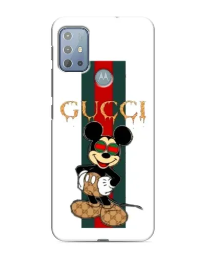 Чехол для Motorola MOTO G20 с картинкой «Микки Маус Gucci — полосы» Чехол для Motorola MOTO G20 с картинкой «Микки Маус Gucci — полосы»