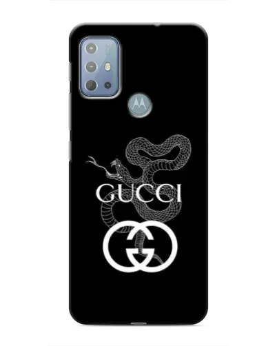 Чехол для Motorola MOTO G20 с картинкой «Gucci — серебряная змея» Чехол для Motorola MOTO G20 с картинкой «Gucci — серебряная змея»