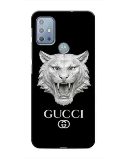Чехол для Motorola MOTO G20 с картинкой «Gucci — серебряный лев» Чехол для Motorola MOTO G20 с картинкой «Gucci — серебряный лев»