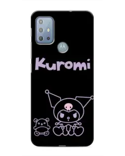 Чехол для Motorola MOTO G20 с картинкой «Kuromi — черный минимализм» Чехол для Motorola MOTO G20 с картинкой «Kuromi — черный минимализм»