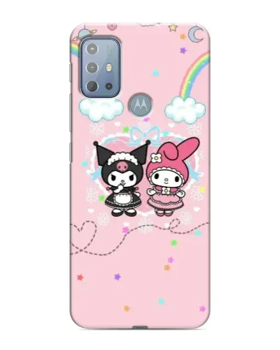 Чехол для Motorola MOTO G20 с картинкой «My Melody и Kuromi» Чехол для Motorola MOTO G20 с картинкой «My Melody и Kuromi»