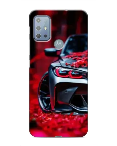 Чехол для Motorola MOTO G20 с картинкой «Спортивная BMW и цветы» Чехол для Motorola MOTO G20 с картинкой «Спортивная BMW и цветы»