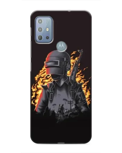 Чехол для Motorola MOTO G20 с картинкой «PUBG — огненный силуэт» Чехол для Motorola MOTO G20 с картинкой «PUBG — огненный силуэт»