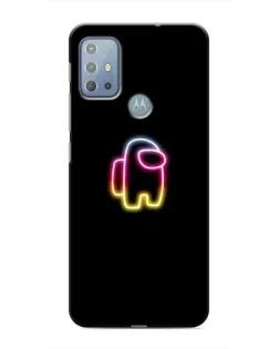 Чехол для Motorola MOTO G20 с картинкой «Among Us градиент»