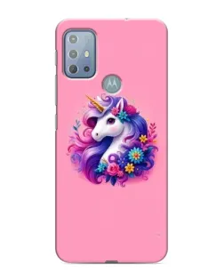 Чехол для Motorola MOTO G20 с картинкой «Сказочный единорог»