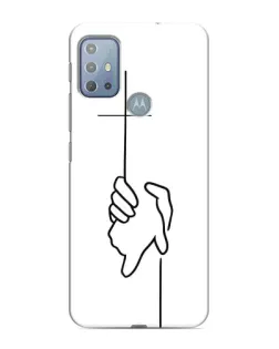 Чехол для Motorola MOTO G20 с картинкой «Рука держит»
