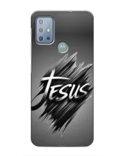 Чехол для Motorola MOTO G20 с картинкой «Надпись Jesus Graffiti»