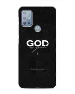 Чехол для Motorola MOTO G20 с картинкой «GOD — Бог над всем»