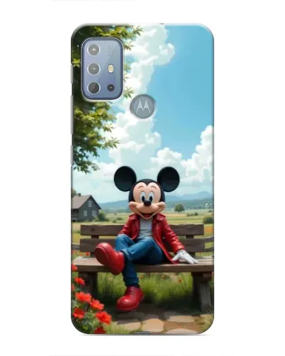 Чехол для Motorola MOTO G20 с картинкой «Микки на скамейке» Чехол для Motorola MOTO G20 с картинкой «Микки на скамейке»