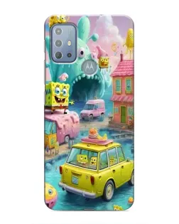 Чехол для Motorola MOTO G20 с картинкой «Монстр-трак приключения»