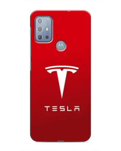 Чехол для Motorola MOTO G20 с картинкой «Tesla Red Classic»