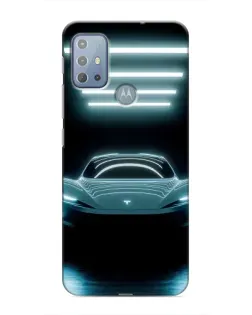 Чехол для Motorola MOTO G20 с картинкой «Tesla в неоне» Чехол для Motorola MOTO G20 с картинкой «Tesla в неоне»