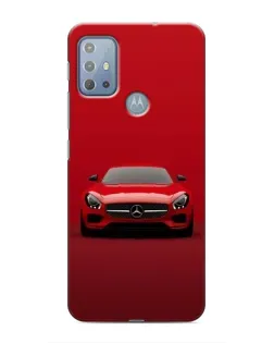 Чехол для Motorola MOTO G20 с картинкой «Красный Mercedes AMG»
