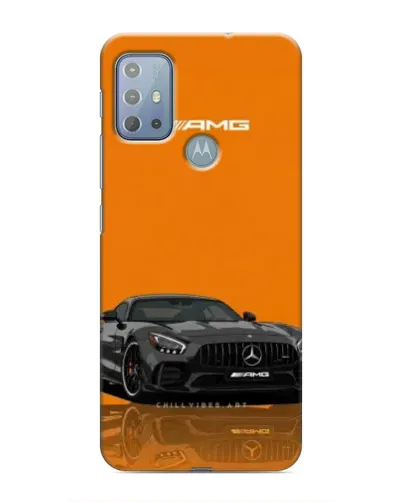 Чехол для Motorola MOTO G20 с картинкой «Оранжевый Mercedes AMG»