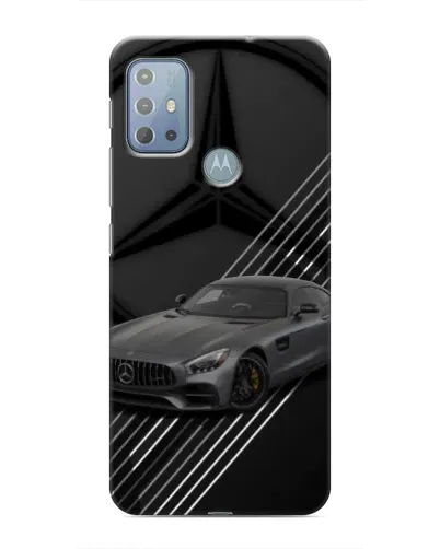 Чехол для Motorola MOTO G20 с картинкой «Mercedes AMG — графика»
