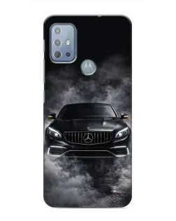 Чехол для Motorola MOTO G20 с картинкой «Mercedes в дыму»